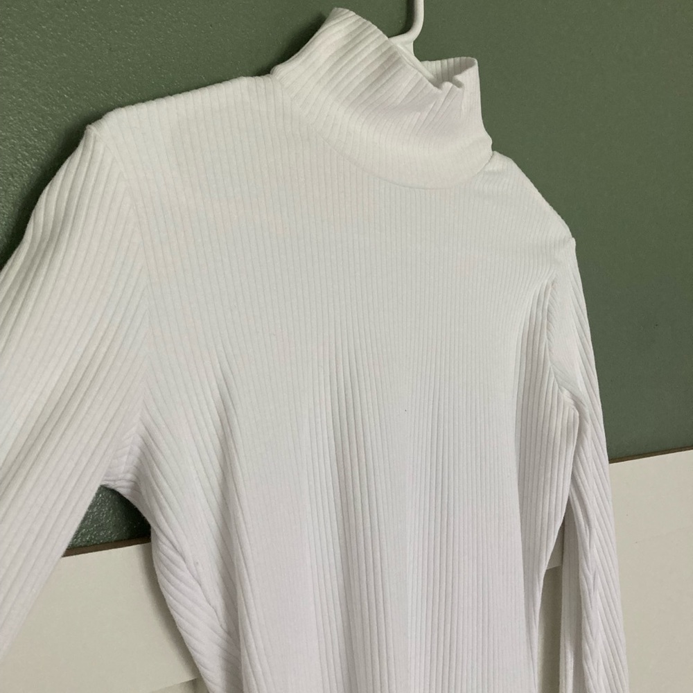 Ribbed Turtleneck Bodysuit
